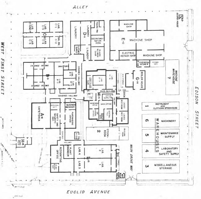 Historic floor and site plan of Dayton Project Unit III