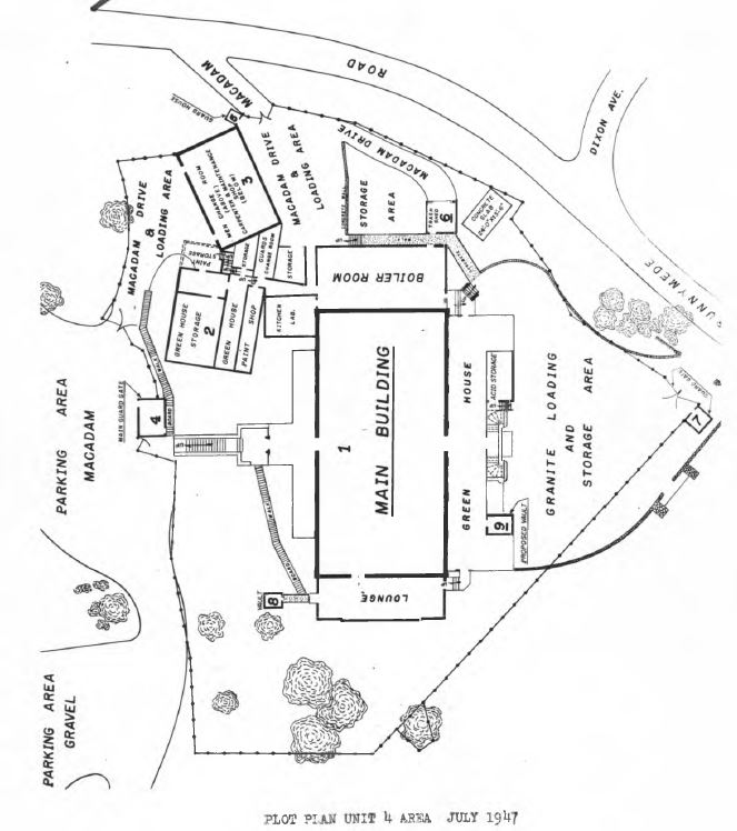 Historic plan of Dayton Project Unit IV at Runnymede Playhouse